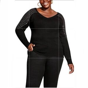 City Chic Shoulder Dream Sweater - Size 18